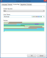 Showing the settings panel in Auslogics Disk Defrag